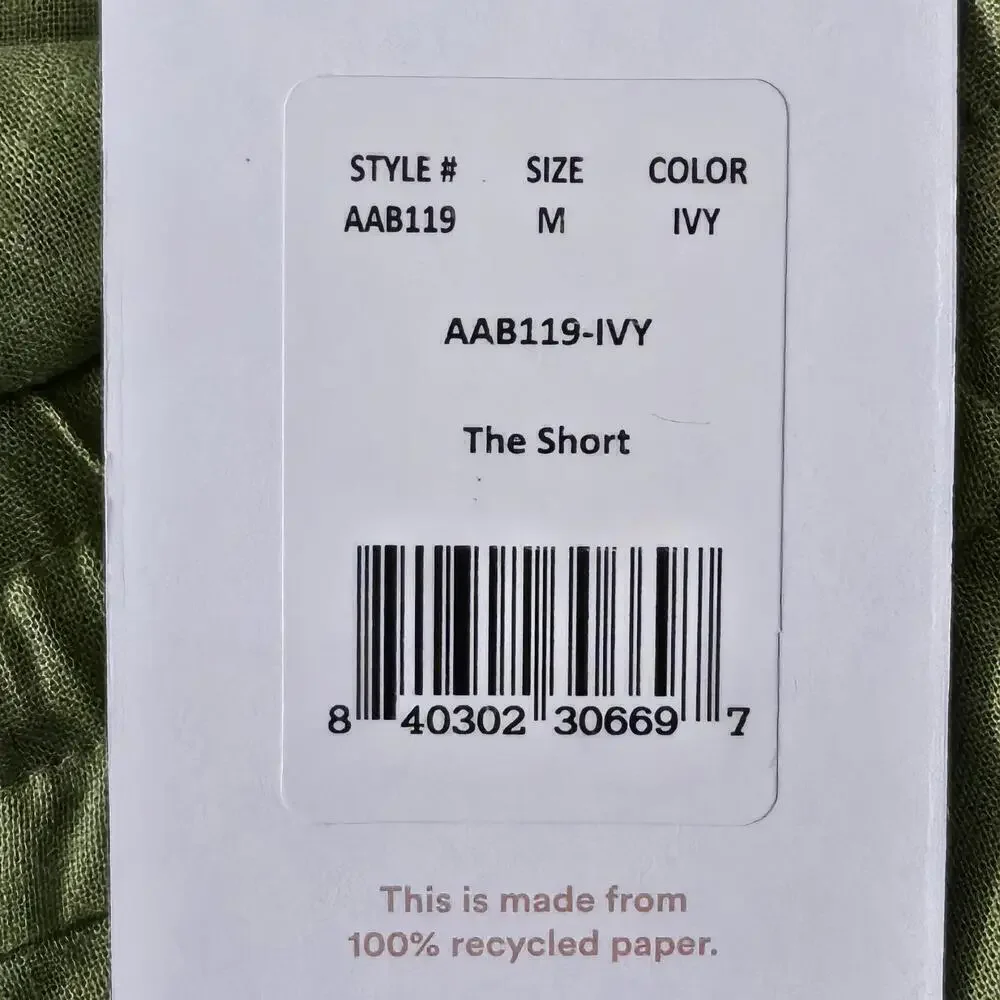 2/$30 Andie The Graciosa Linen Shorts Ivy Size M | Lightweight Summer Essential - Picture 5 of 6